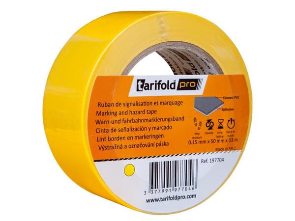 Markeringstejp 50mmx33m gul