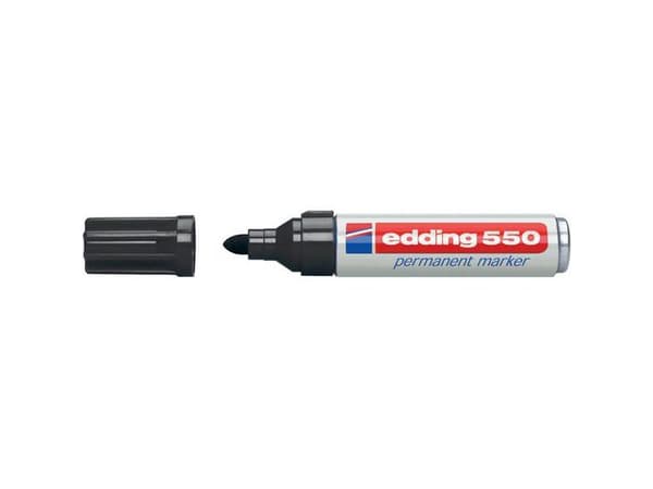 Märkpenna EDDING 550 svart 10st