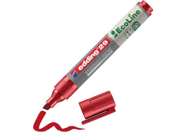 Whiteboardpenna EDDING Eco 29 röd 10st