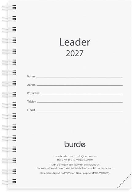 Kalender Leader refill 2027