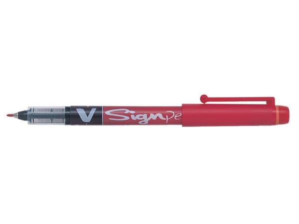 Fineliner PILOT V-Sign Pen röd 12st