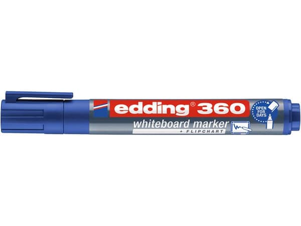 Whiteboardpenna EDDING 360 blå 10st