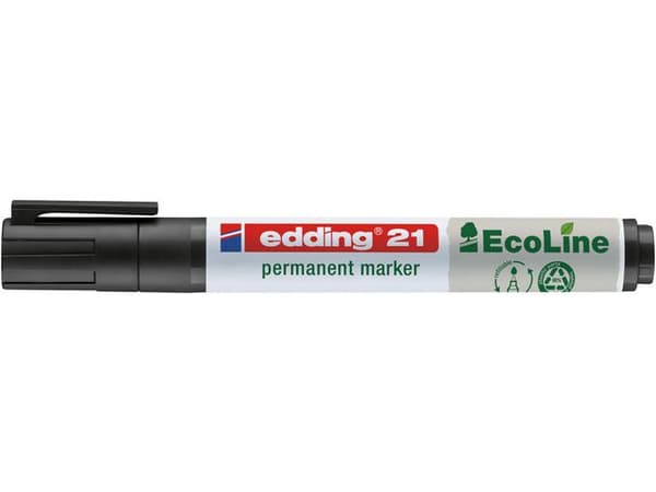 Märkpenna EDDING Ecoline 21 svart 10st