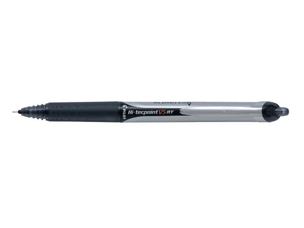 Bläckkulpenna PILOT Hi-Tec V5 RT svart 12st