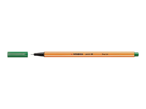 Fineliner STABILO Point 88 grön 10st