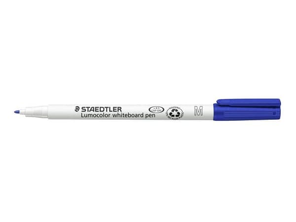 Whiteboardpenna STAEDTLER rund 1,0 blå 10st