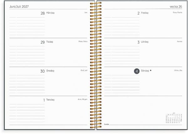 Kalender Organizer & Notes 2027