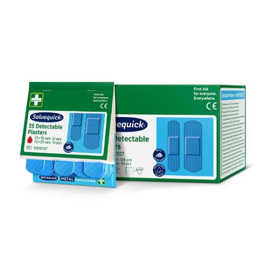 Plåster Detectable refill blå 35/fp 6st