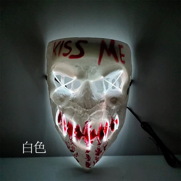 LED Mask 5 pack inkl batterier - Halloween