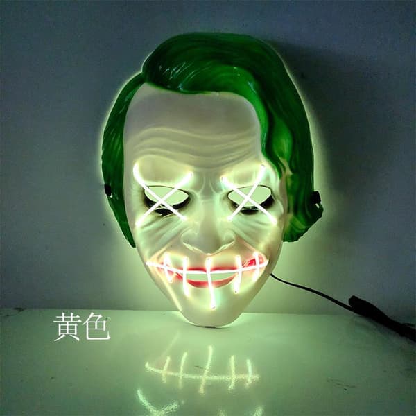 LED Mask 5 pack inkl batterier - Halloween