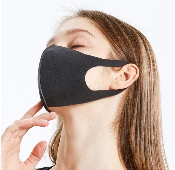 4 - pack Svart mask - munskydd - ansiktsmask