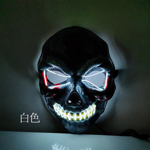 LED Mask 5 pack inkl batterier - Halloween