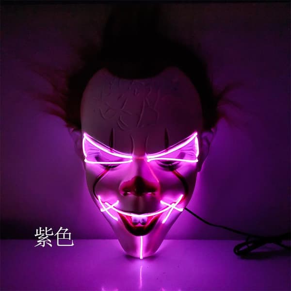 LED Mask 8 pack inkl batterier - Halloween