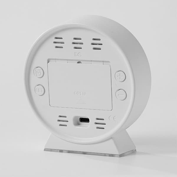 Multi elektronisk vækkeur springende sekunder LED sengelampe natlys