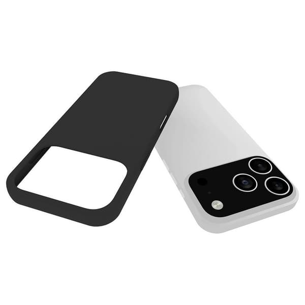 Til iPhone 17 Pro Case TPU Cover Bagside - Sort