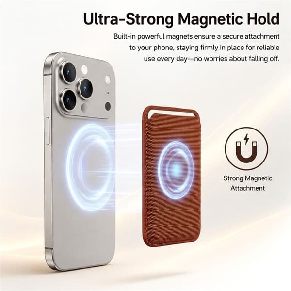 Ultratynd magnetisk kortholder til iPhone 17 og nyere