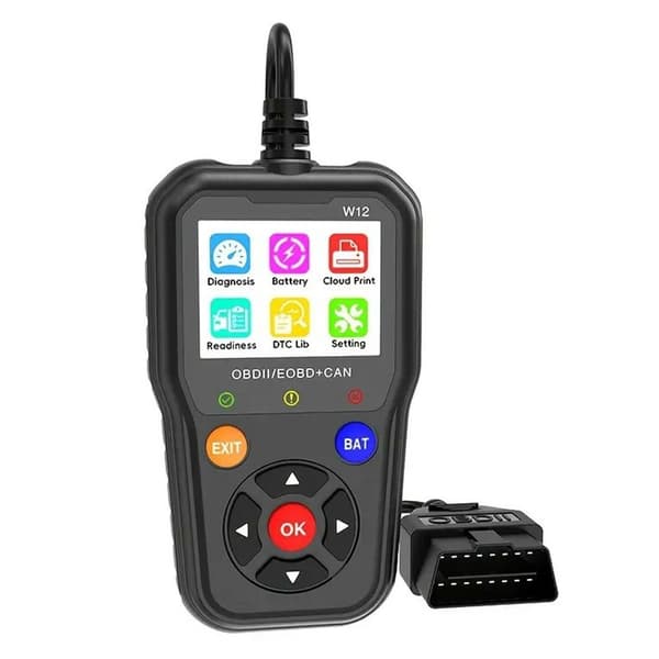 OBD2/EOBD+CAN-feilkodeleser – Diagnose og batteritest – Over 35 000 feilkoder (DTC)