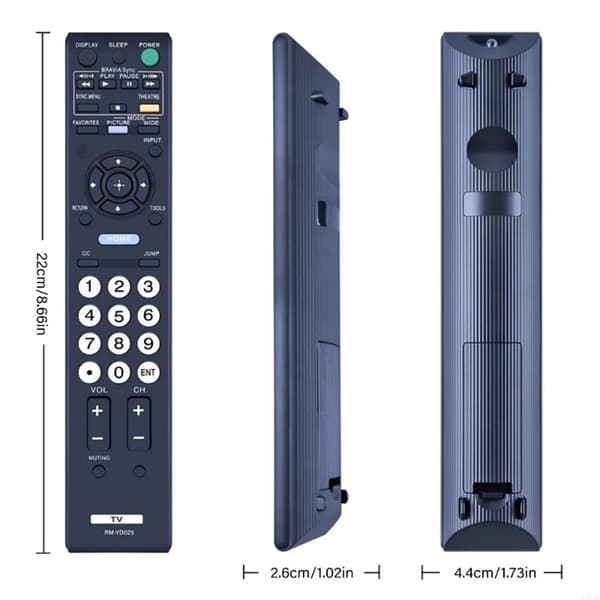 Fjernkontrollerstatning for RM-YD025 For Sony TV
