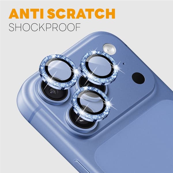 NORTHJO Glitrende kameralinsebeskyttelse til iPhone 18 Pro / 18 Pro Max