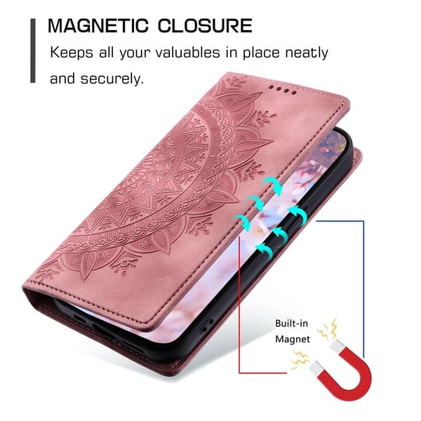 Deksel for iPhone 17 Pro Max med Magnetisk Lukking Mønsterpreget