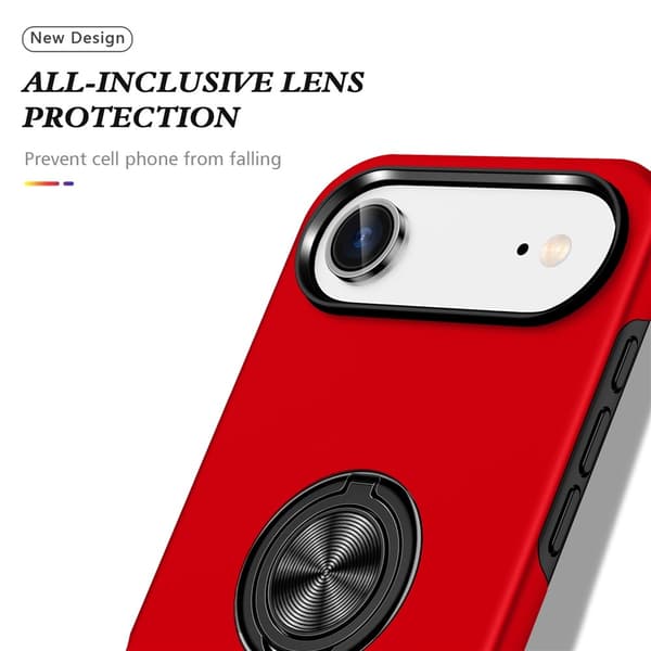 Til iPhone Air Finger Ring Kickstand Hybrid Taske