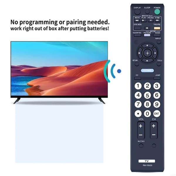 Fjernkontrollerstatning for RM-YD025 For Sony TV