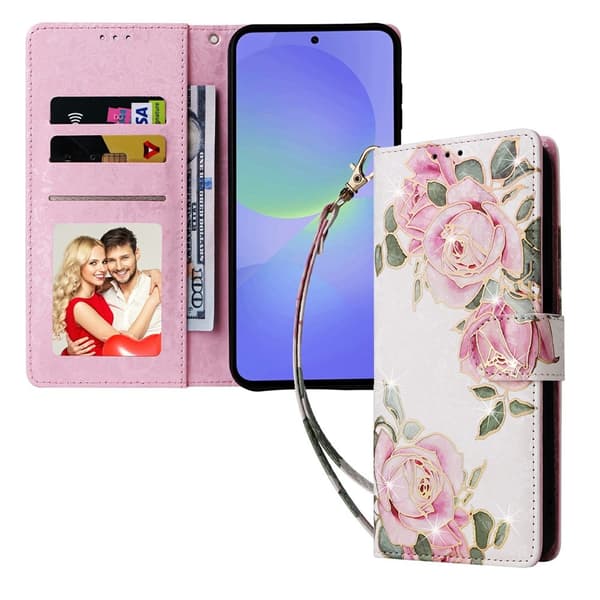Til Samsung Galaxy A37 5G blomsterdeksel