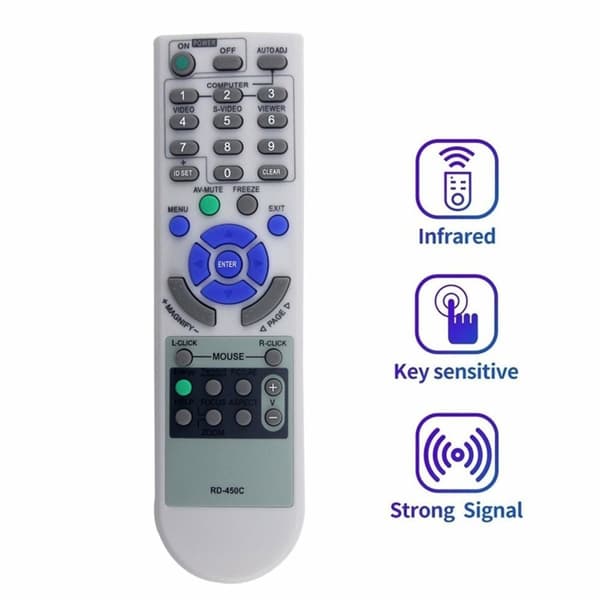 Fjernkontroll Erstatning RD-450C for NEC-projektor