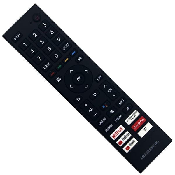 Fjärrkontroll Ersättning ERF3W80H För Hisense TV (Stöder inte röstfunktion)