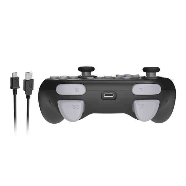Trådløs Bluetooth-kontroller for Nintendo Switch 1+2+OLED Vibrasjon Svart/blå