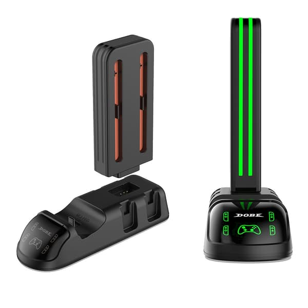 DOBE laddningsdocka kompatibel med Nintendo Switch / 2 / Pro / 2 Pro / OLED