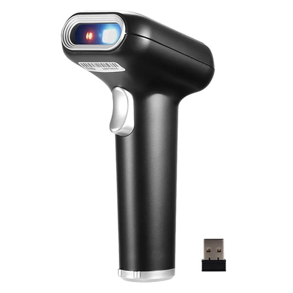Scanner Handscanner Bar Code Scanner 2.4G trådlös streckkodsläsare handhållen