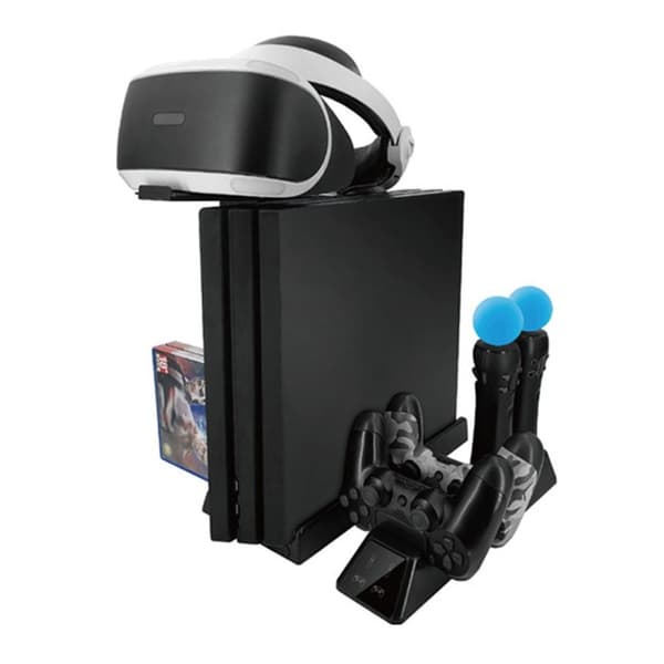 Sony Playstation 4 Slim Pro VR Opladningsstativ Køleventilatorcontrolleroplader