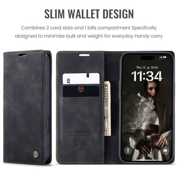 CASEME Lommebok-deksel Til  iPhone 17
