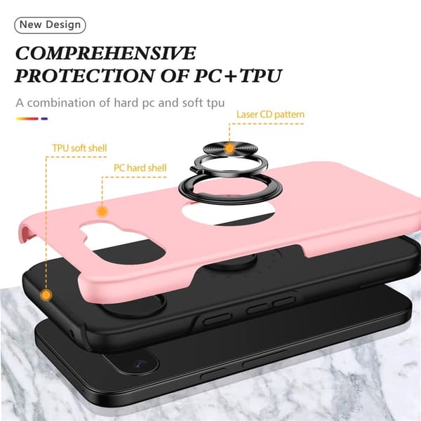 Til Pixel 10a Deksel Hybriddeksel med Finger Ring