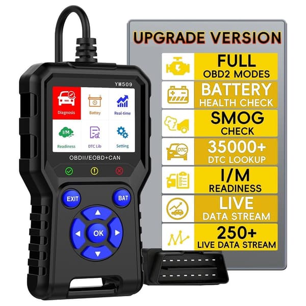 OBD2-skanner for feilkoder – Profesjonelt CAN OBDII/EOBD-verktøy