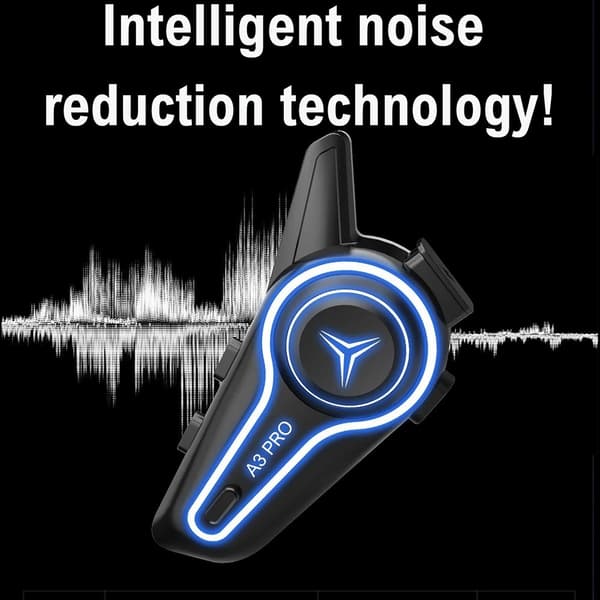 Hjälm Motorcykel Bluetooth Intercom Headset IP67 Vattentät 1000m räckvidd