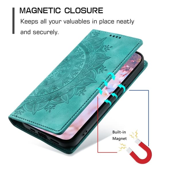 Deksel for iPhone 17 Pro Max med Magnetisk Lukking Mønsterpreget