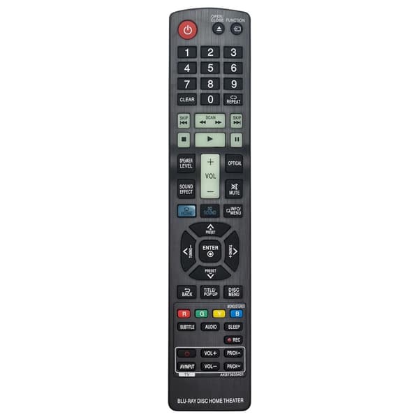 Fjernkontrollerstatning for AKB73635401 for LG Blu-ray DVD-spiller