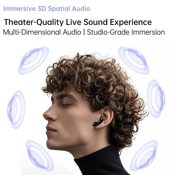 Pulsar Bluetooth-headset dynamiske driver-øretelefoner med 4 mikrofoner – Mørkegrå