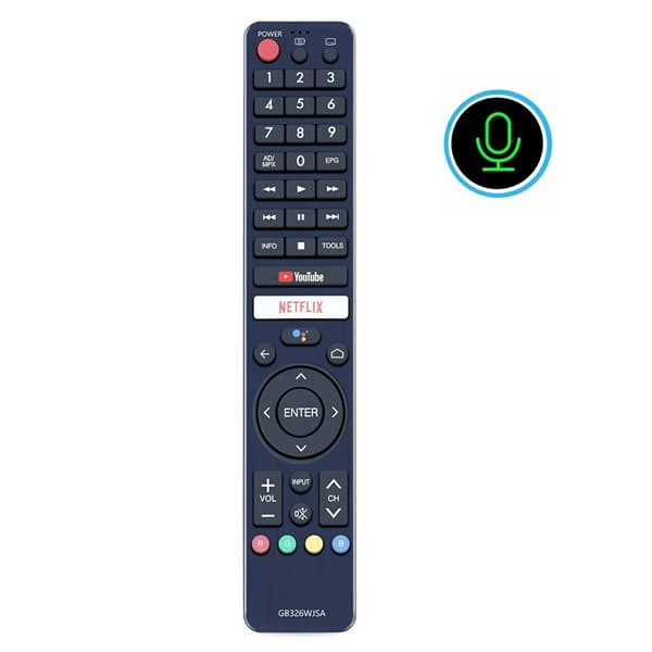 TV-fjernkontroll erstatning for GB326WJSA for Sharp TV-stemmefunksjon