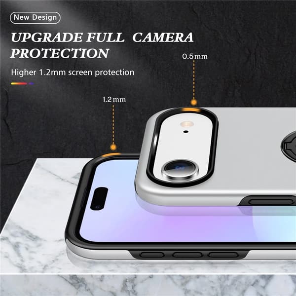 For iPhone Air Hybrid-deksel med Fingerring