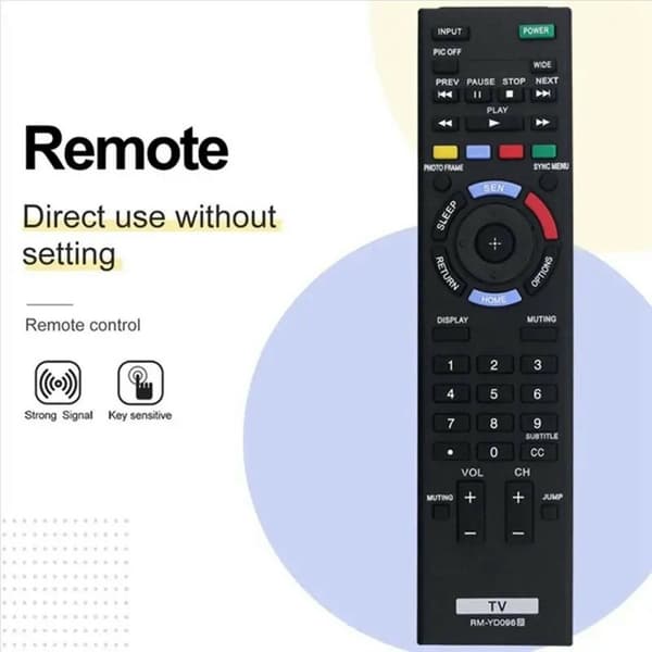 Fjernkontrollerstatning for RM-YD096 For Sony TV