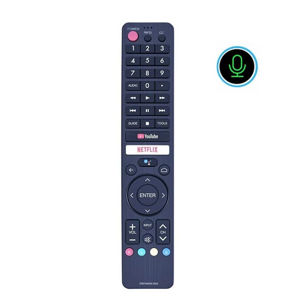 TV-fjernkontroll erstatning for GB346WJSA for Sharp TV-stemmefunksjon