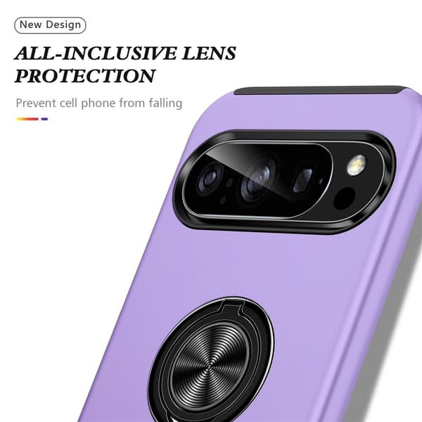 Til Pixel 10 Pro / Pixel 10 Deksel Hybriddeksel med Finger Ring -