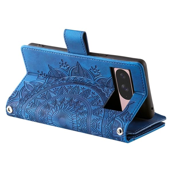 Til Google Pixel 10 Pro / 10 / 9 Pro / 9 tegnebogscover Cover Shell Mandala Blomstermønster