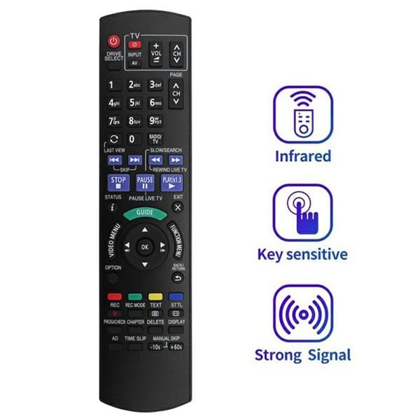 Fjernkontrollerstatning for N2QAYB001059 for Panasonic Blu-ray DVD-spiller