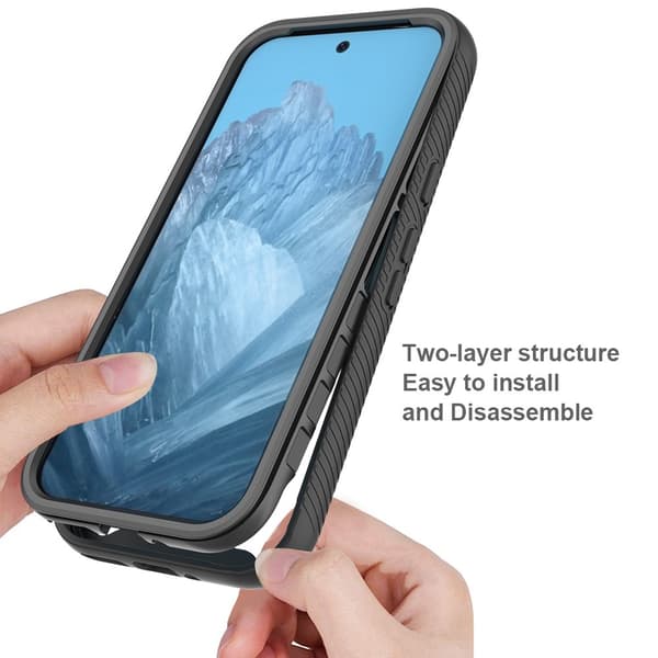 Telefoncover med skærmbeskyttelse til Google Pixel 10 Pro / 10 / 9 Pro / 9