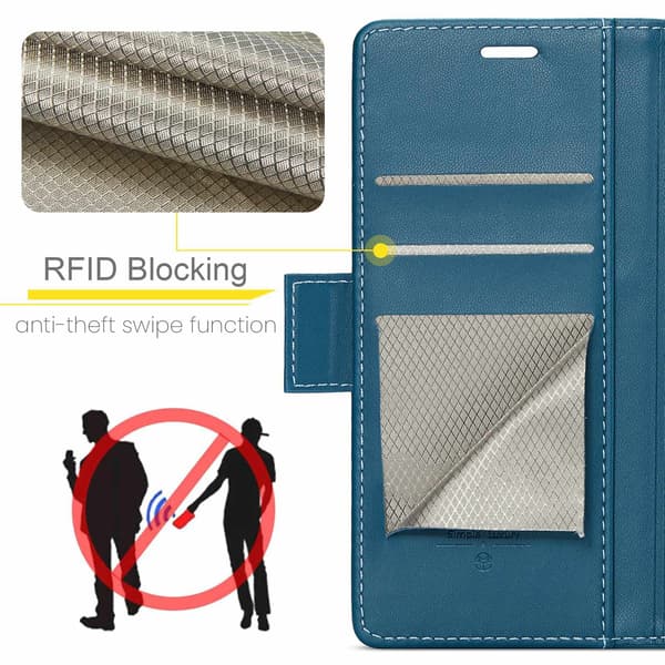 CASEME För Google Pixel 10a RFID Blockerande Plånboksfodral - Blå