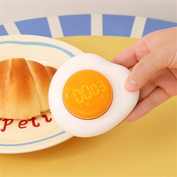 Magnetisk egg Timer kjøkkentimer med forover/bakover-modus matlaging studie arbeid